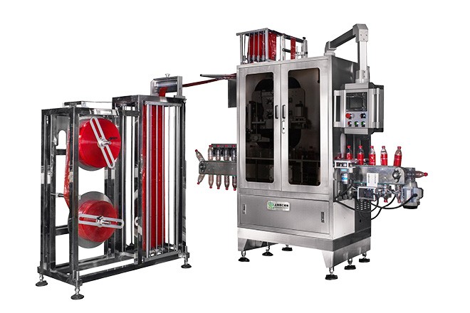 twin pack bottles sleeve labeling machine