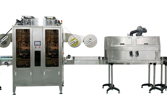 juice beverage shrink sleeve applicator